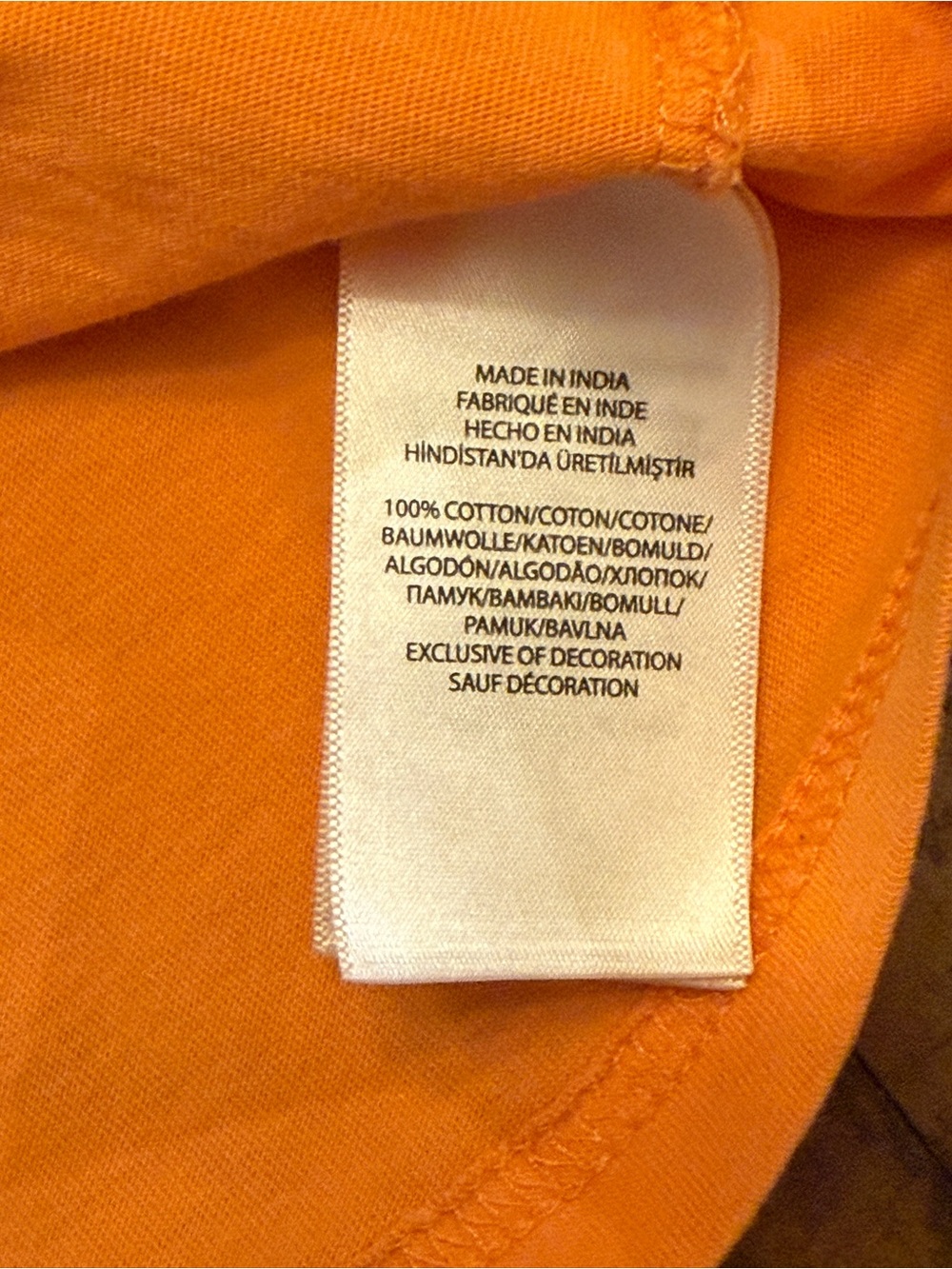 Polo by Ralph Lauren Bright Orange V-Neck Tee with Navy Pony - Picture 7 of 8